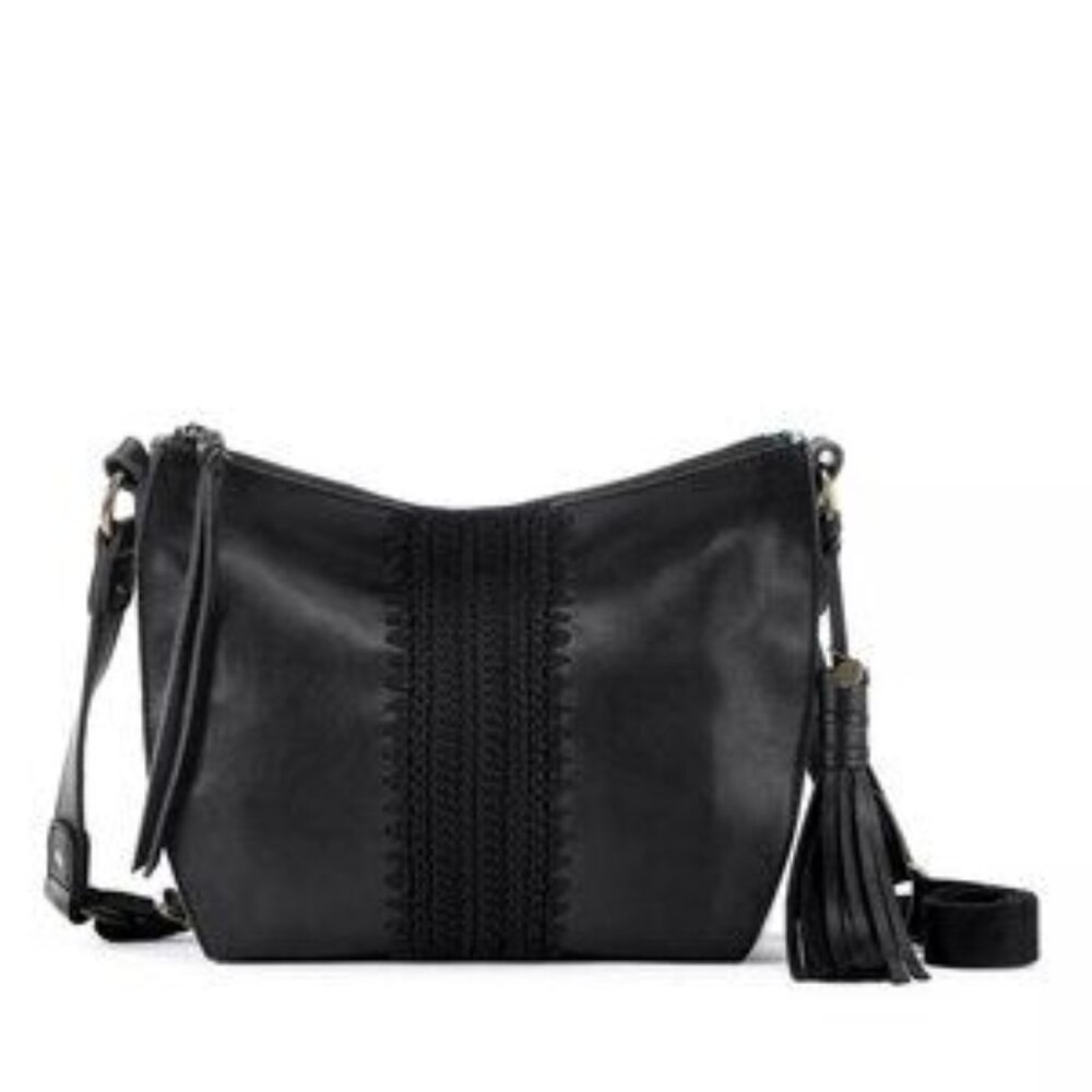 The Sak Woven Leather Hobo with side ties